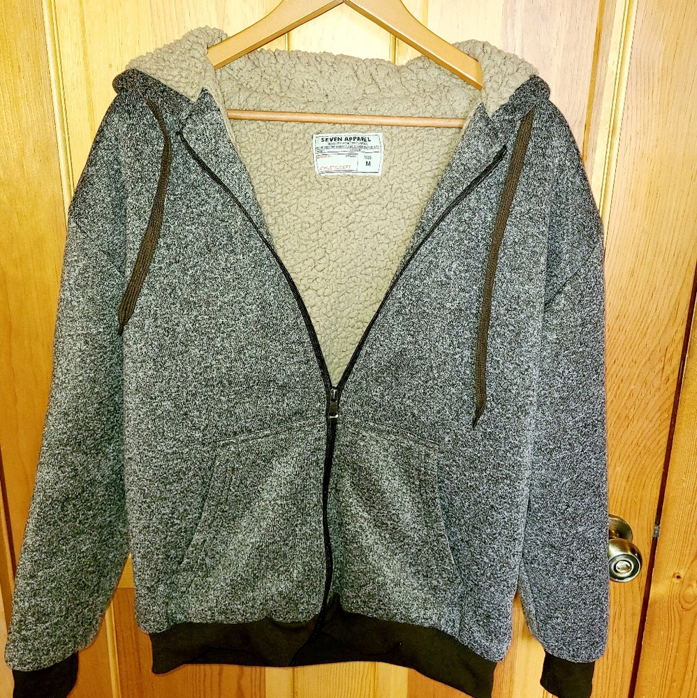 Seven Apparel shepra lined hooded jacket